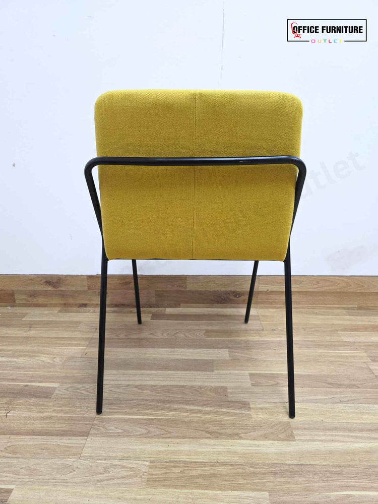 Workstories Sling Upholstered Side Chairs - Set of 2 (Yellow)