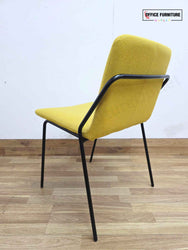 Workstories Sling Upholstered Side Chairs - Set of 2 (Yellow)