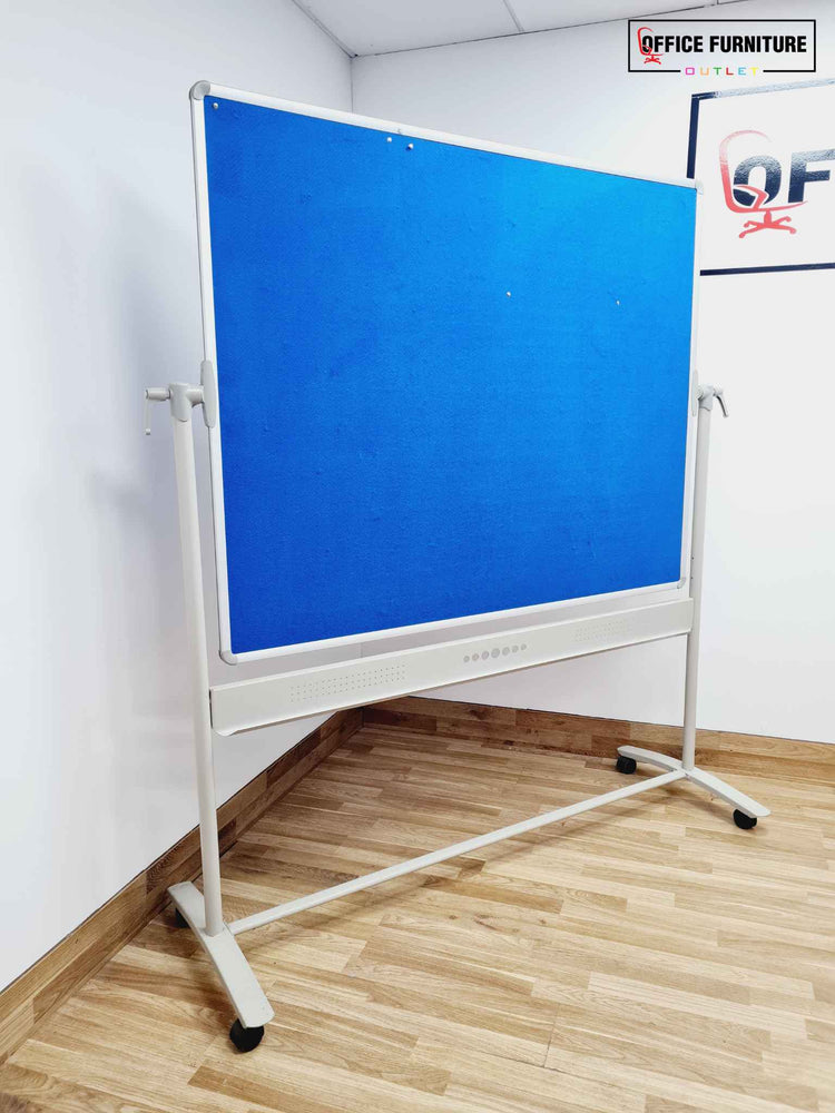 Large Blue Noticeboard On A Stand