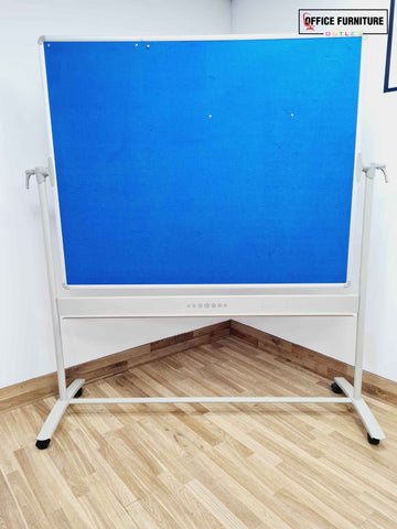 Large Blue Noticeboard On A Stand