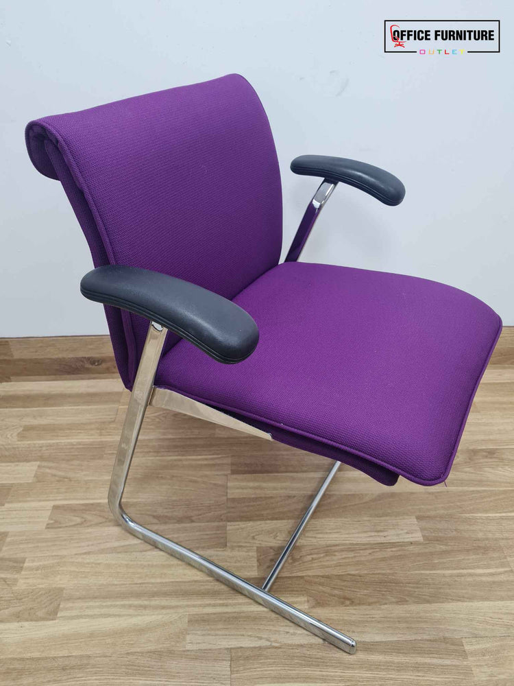 Set Of Two Purple Boss Design Delphi Chairs