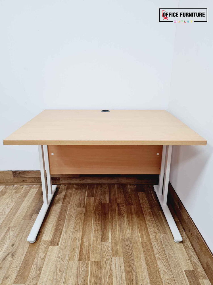 Straight Beech Desk (100cm X 80cm)