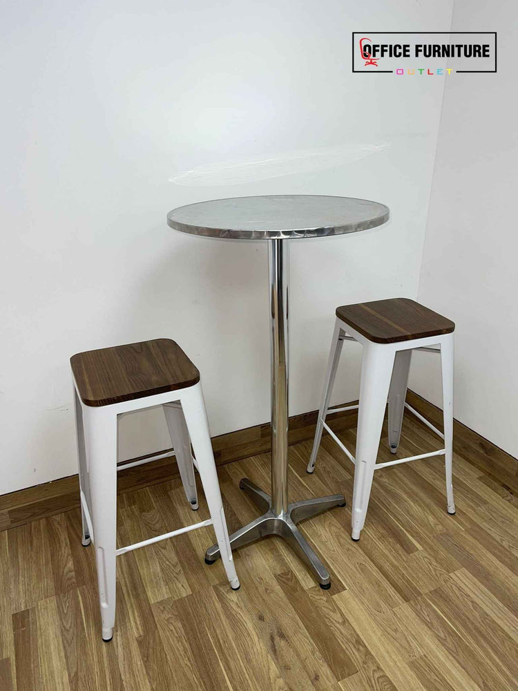 Aluminium Table  & Bar Stool Set
