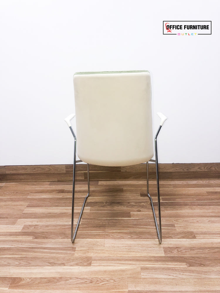 Allermuir Confer Stacking Chair, With Arms - Office Furniture Outlet Ltd