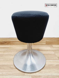 Black fabric stool