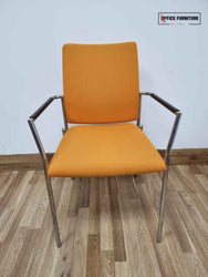Vibrant Mustard Coloured Stackable Chairs