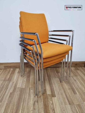 Fabric stacking chairs 