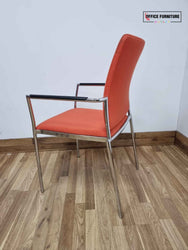 Vibrant Orange Coloured Stackable Chairs