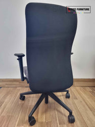 Grey & Black High Back Swivel Chair