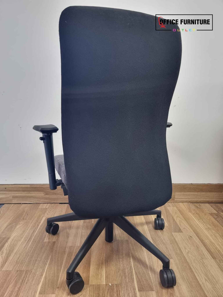 Grey & Black High Back Swivel Chair